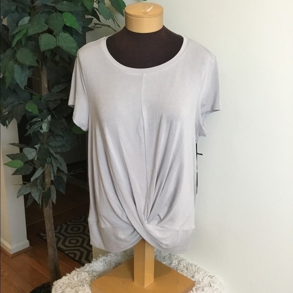 Simply Vera Wang petite XL drape front tee - Picture 1 of 16